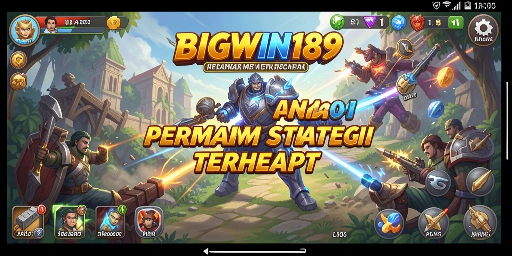 Screenshot gameplay BIGWIN189 menampilkan strategi bertempur yang seru.