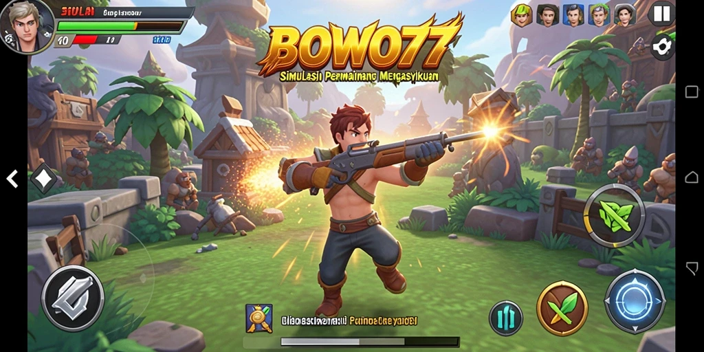 Tangkapan layar BOWO77 menampilkan gameplay simulasi yang menarik.