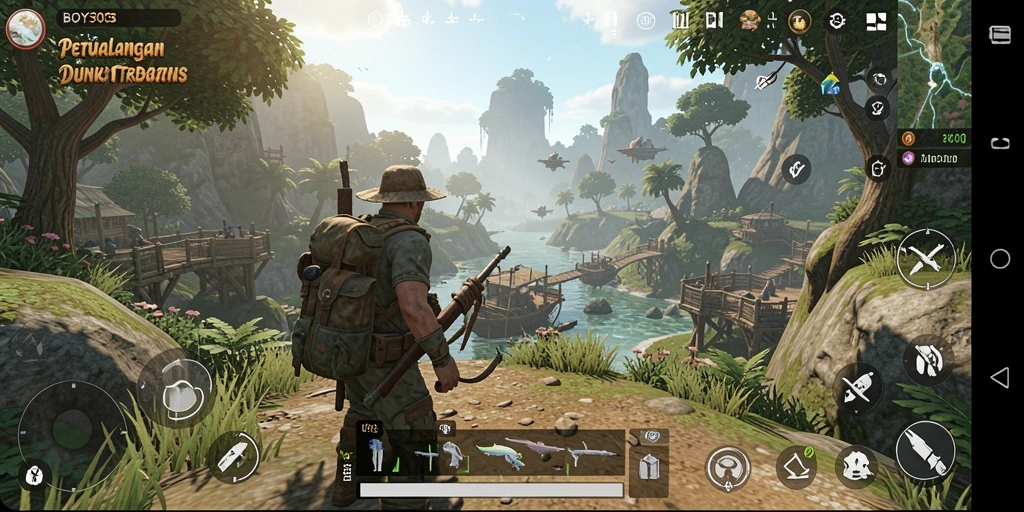 Tampilan gameplay BOY303 di dunia terbuka yang luas dan menakjubkan.