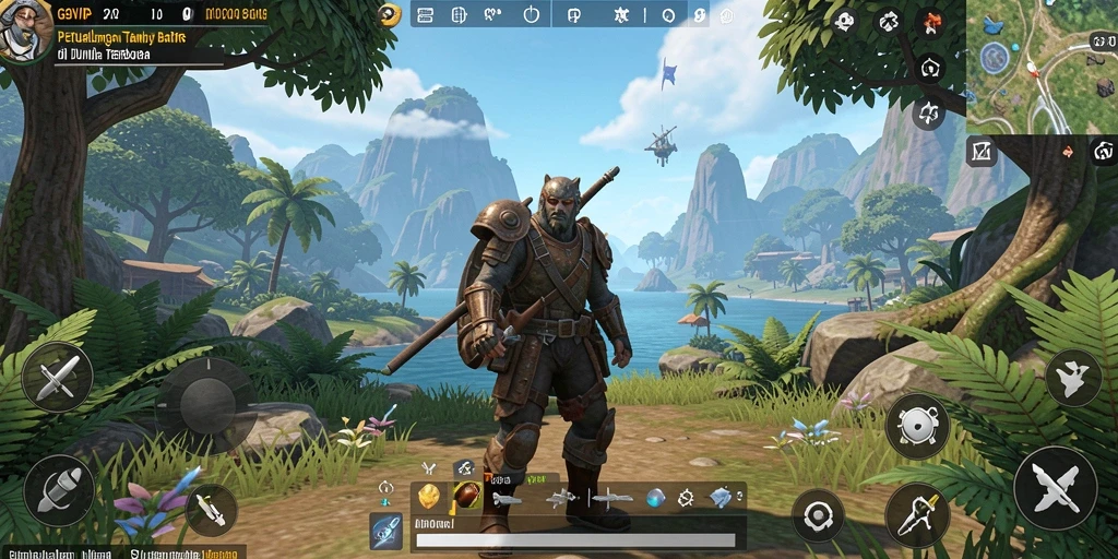 Tampilan gameplay G9VIP yang menakjubkan dalam dunia terbuka.