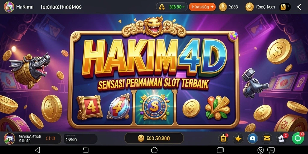 Tampilan menarik dari gameplay HAKIM4D di slot.