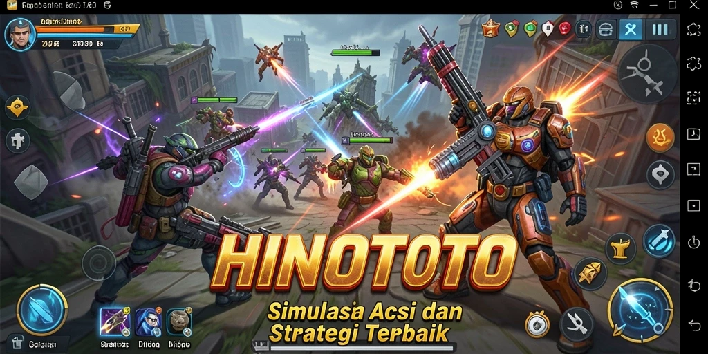 Gameplay HINOTOTO yang seru dan menarik saat merancang strategi.