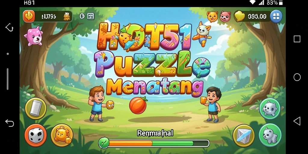 Screenshot HOT51 menampilkan gameplay Puzzle yang seru dan menantang.