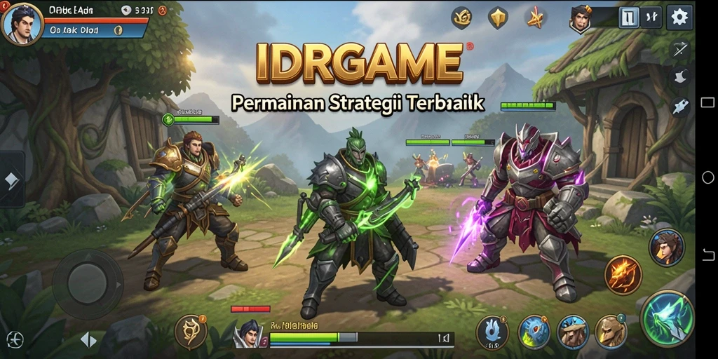 Screenshot menunjukkan momen intens dalam game strategi yang mendebarkan.