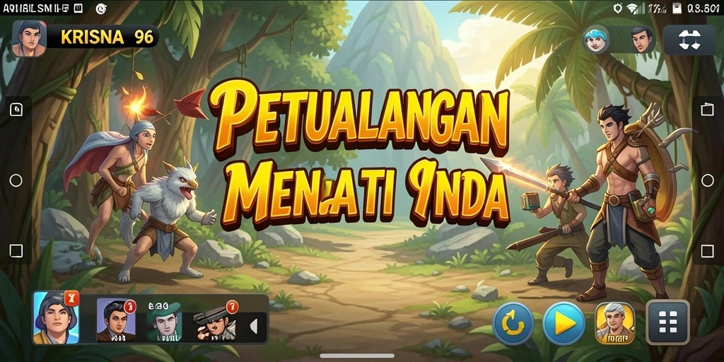 Tampilan menarik dari gameplay KRISNA96 yang penuh petualangan.