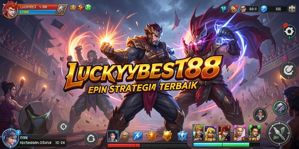 Tangkapan layar utama LUCKYBEST88 menampilkan aksi bertarung yang mendebarkan.
