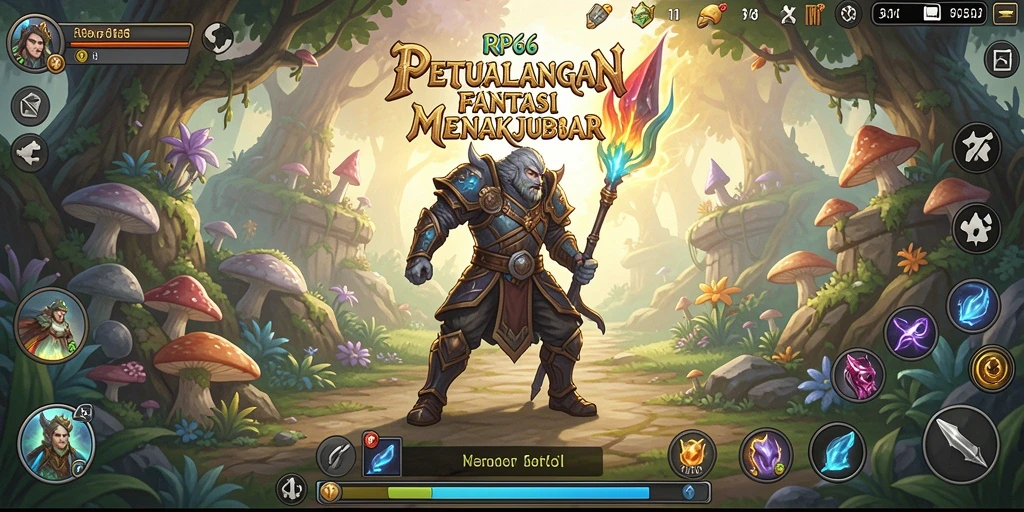Tangkapan layar RP66 menampilkan aksi seru dalam gameplay RPG.
