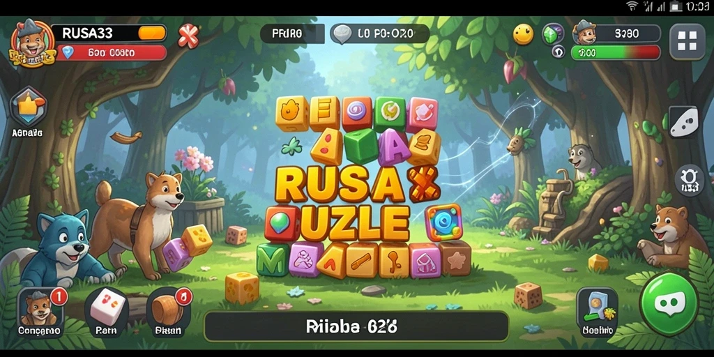 Tampilan gameplay RUSA33 saat menyelesaikan teka-teki yang menantang.