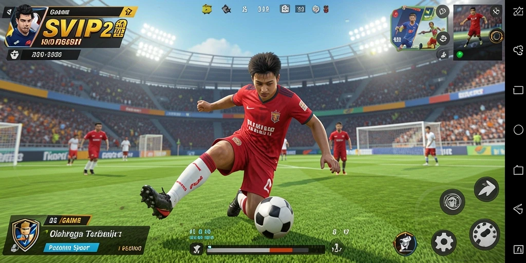 Tampilan gameplay yang memukau dari SVIP2 dalam pertarungan olahraga.