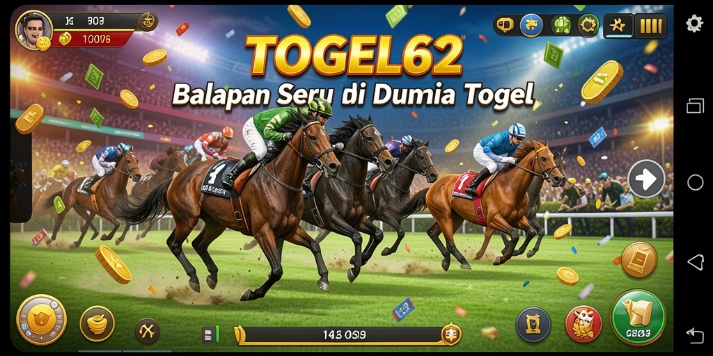 Tampilan gameplay balapan TOGEL62 yang mendebarkan.
