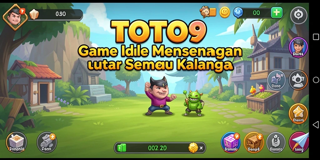 Tampilan gameplay TOTO9 yang menawan dengan karakter dan elemen interaktif.