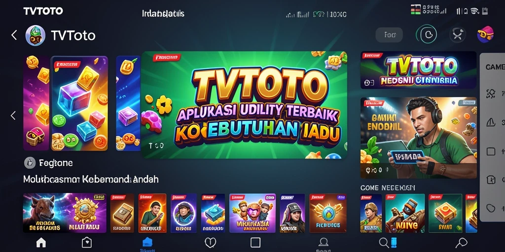 Tampilan antarmuka TVTOTO yang intuitif dan fungsional.